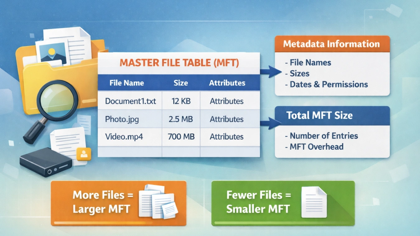 Topic Matter File Table Master File Table Size Explained | Amagicsoft