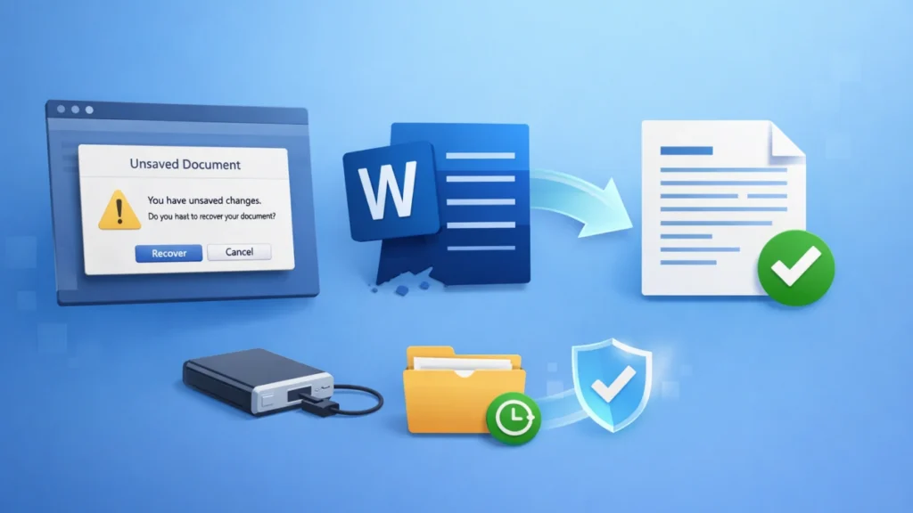 MS Word未保存文書復元ソリューション