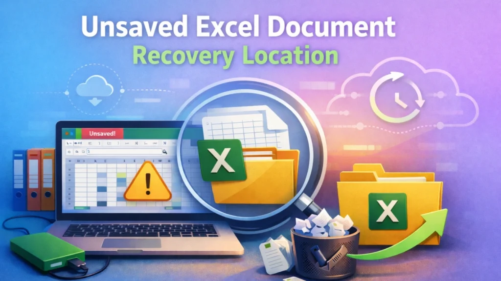 excel dokumente wiederherstellungsort ordner