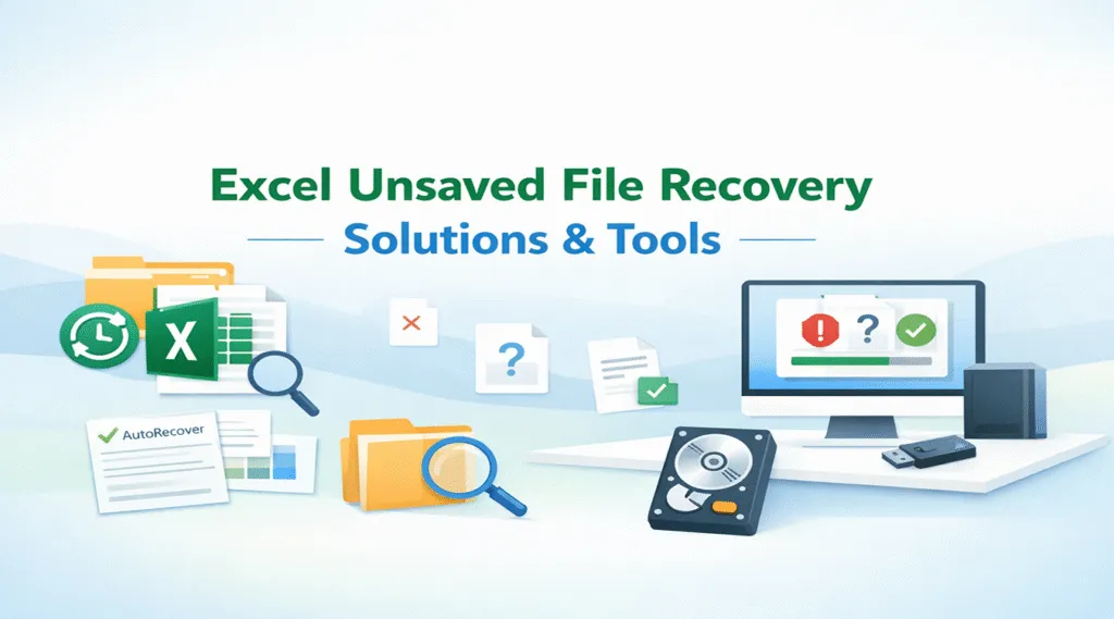 Excel Unsaved File Recovery Solutions & Tools