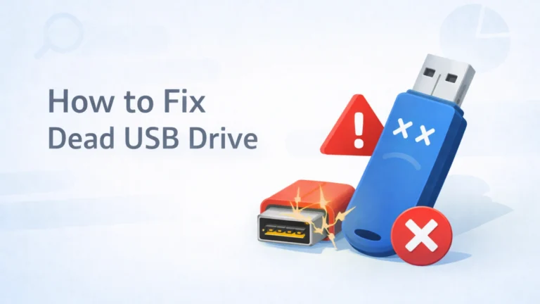 consertar unidade usb inoperante