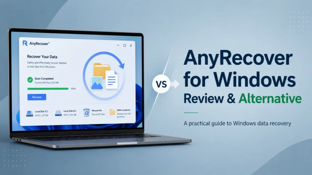 AnyRecover für Windows Überprüfung