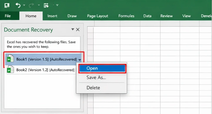 Save excel files to safe drive