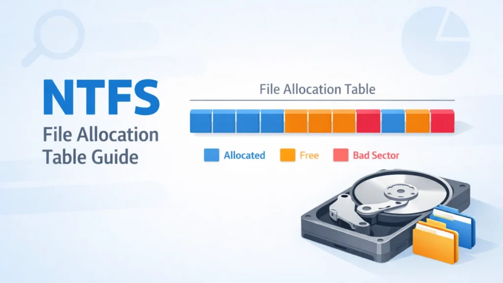 NTFSファイルアロケーションテーブルのエラーを修正