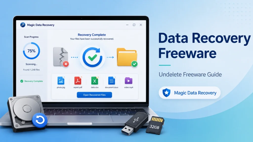 Descubra cómo funciona el software gratuito de recuperación de datos