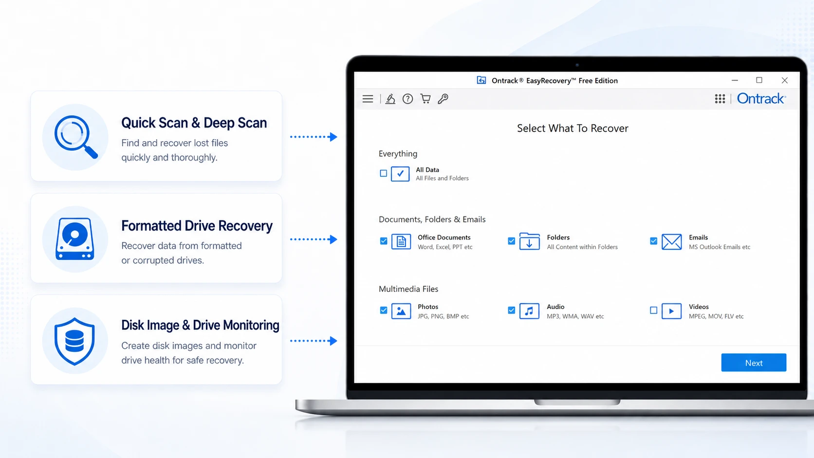 EasyRecovery Professional: características principales