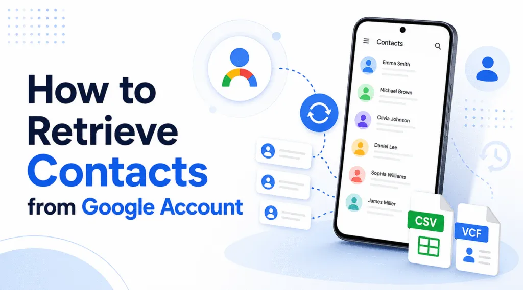 How to Retrieve Contacts from Google Account