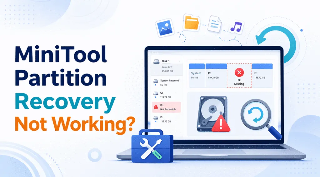 MiniTool Partition Recovery Not Working