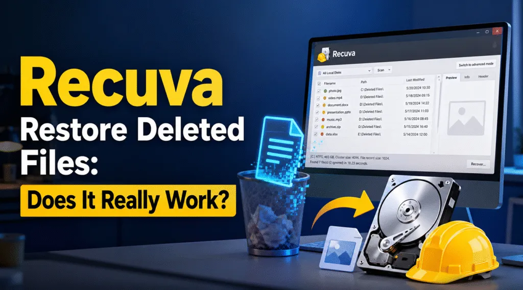 Recuva 還原刪除的檔案 真的有效嗎？