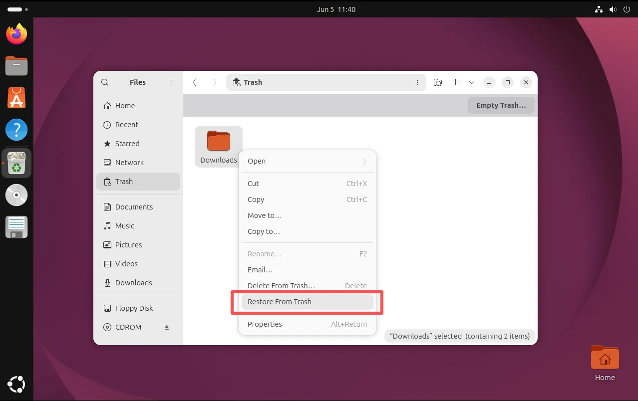 Restoring-Files-from-Trash-for-Ubuntu-Deleted-Files-Recovery