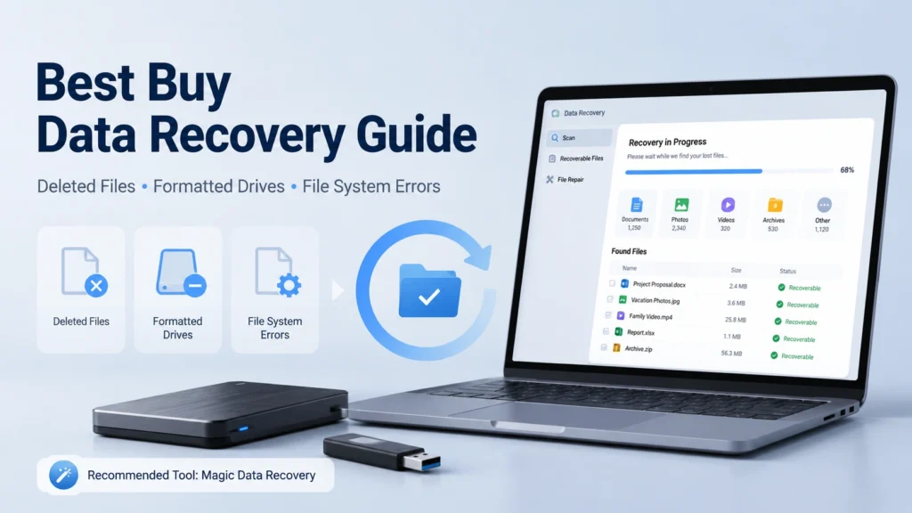 Learn when to use Best Buy data recovery