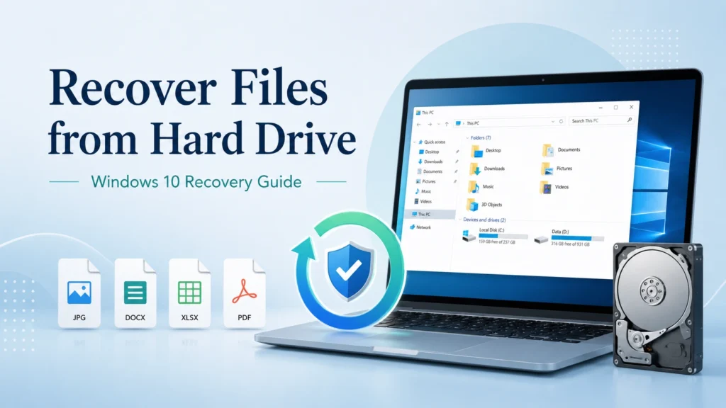 how to recover files from hard drive Windows 10