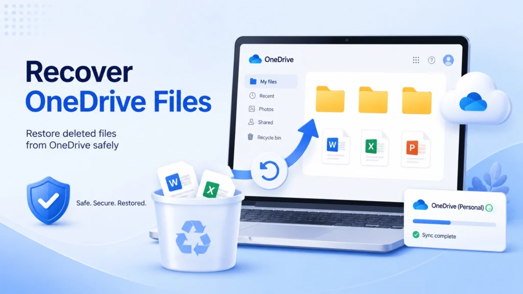 Learn how to recover OneDrive files