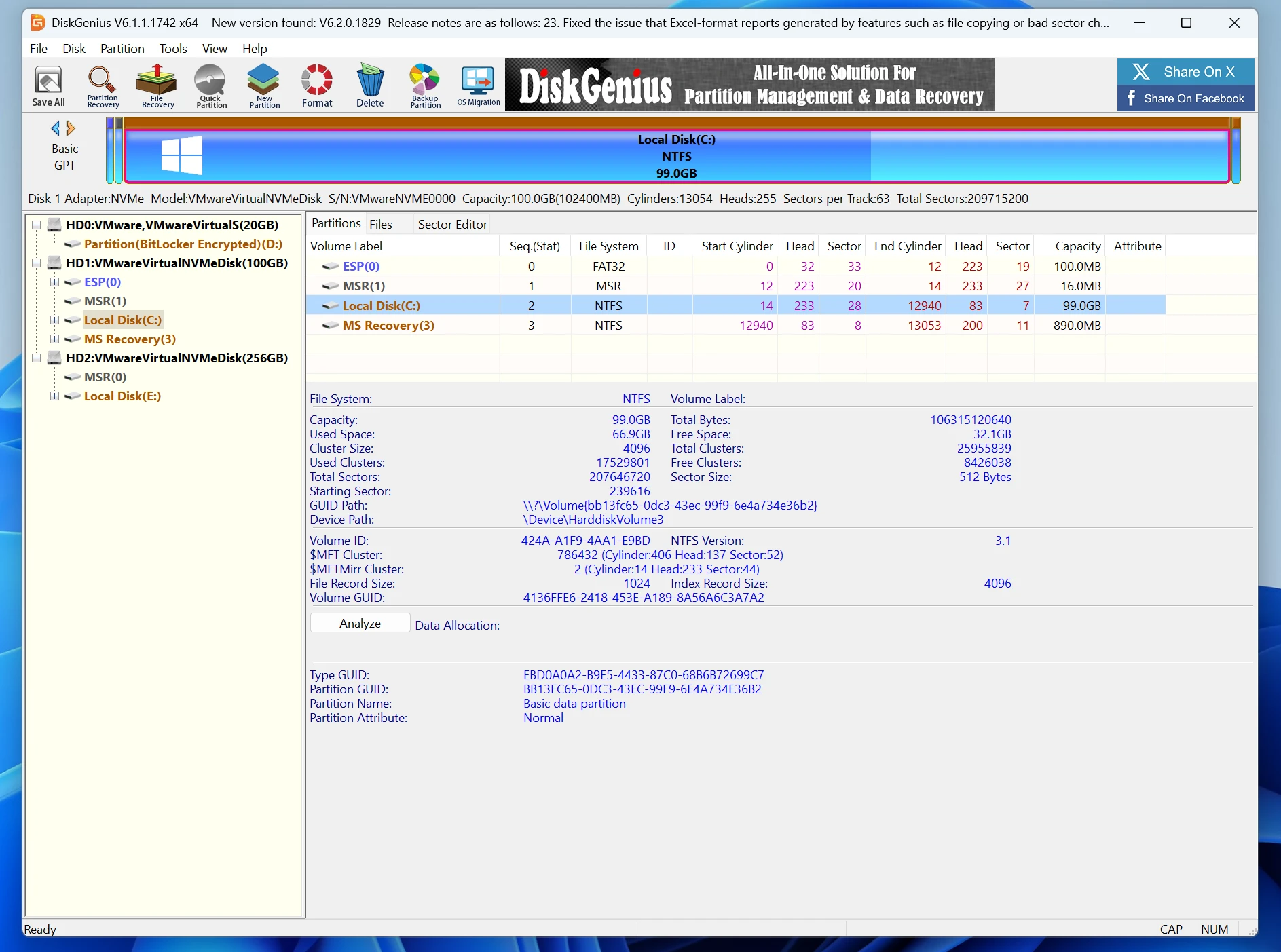 DiskGenius recupera archivos