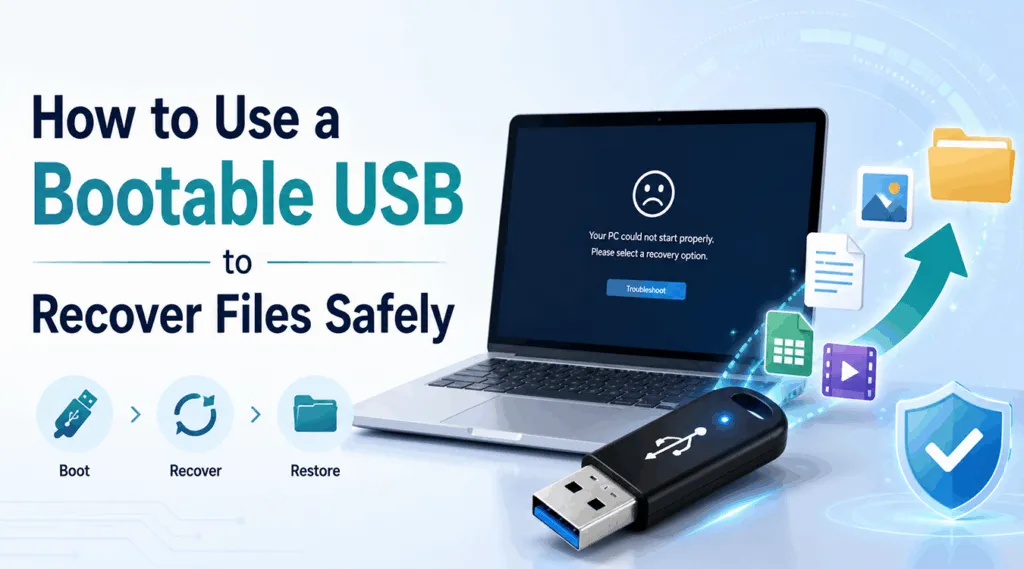 How to Use a Bootable USB to Recover Files Safely