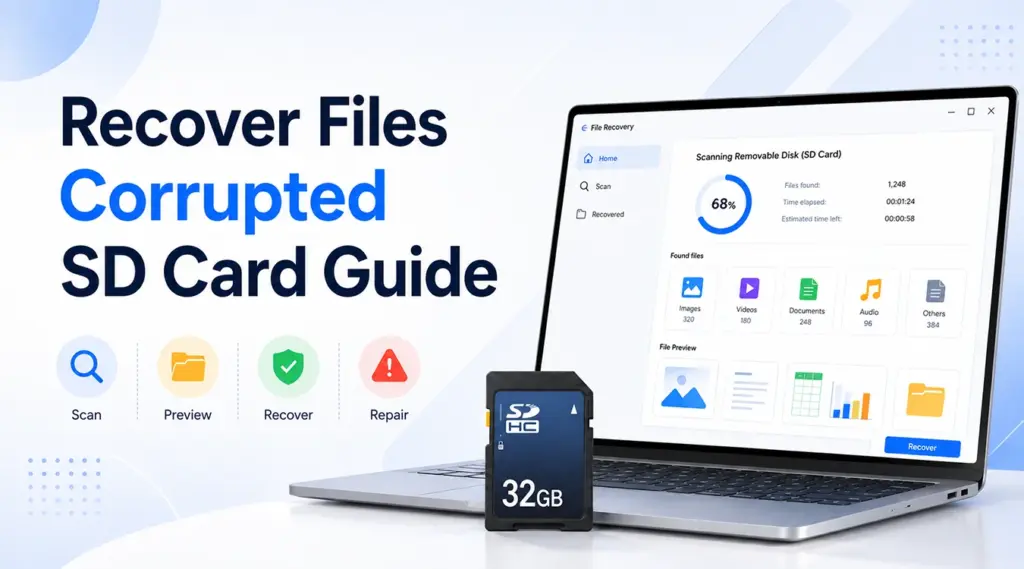 Recover Files Corrupted SD Card Guide