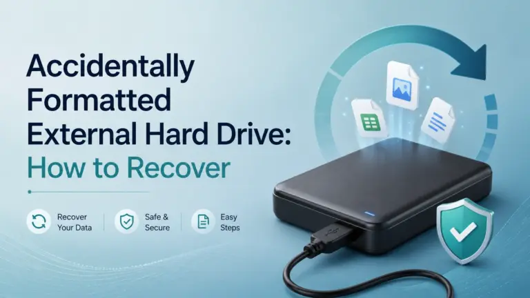 Accidentally Formatted External Hard Drive: How to Recover