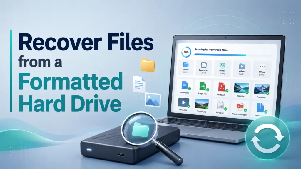 Can you recover files from a formatted hard drive after an accidental format