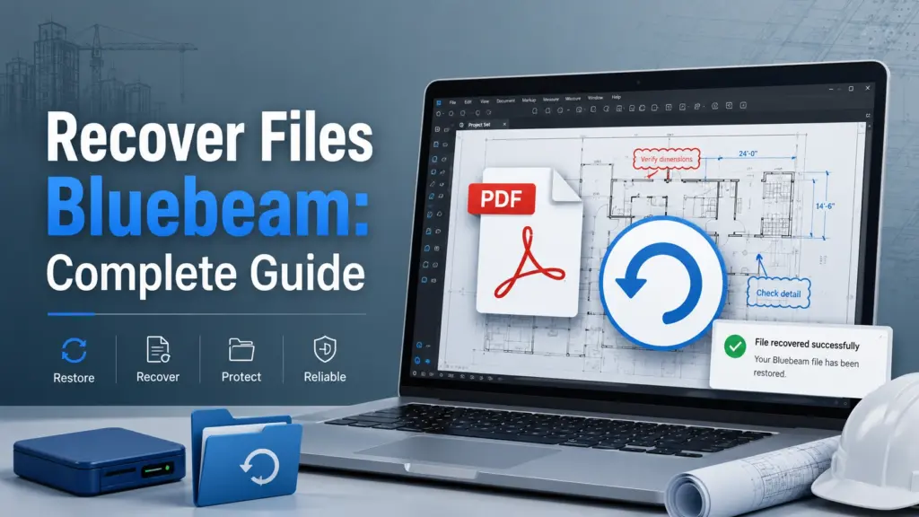 recover files Bluebeam after a crash