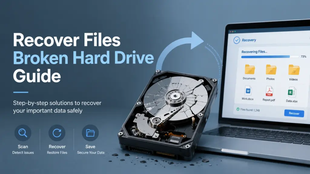 recover files broken hard drive with recovery software