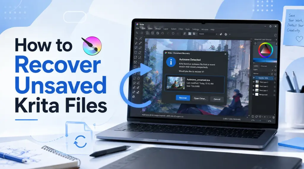 How to Recover Unsaved Krita Files
