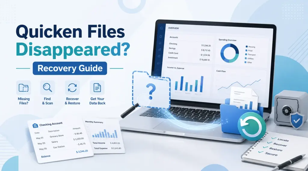 Quicken Files Disappeared Recovery Guide