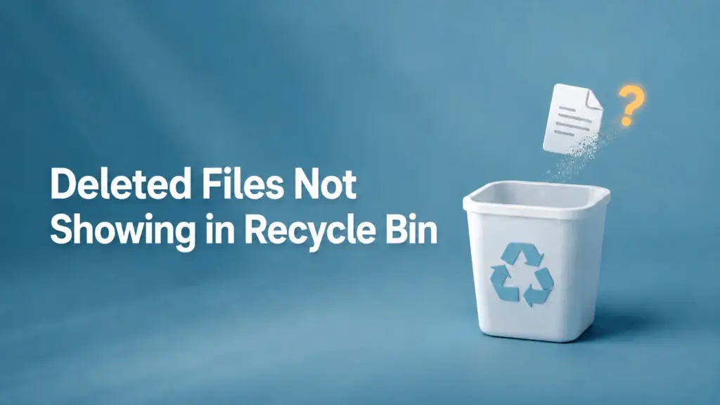 deleted files not going to recycle bin