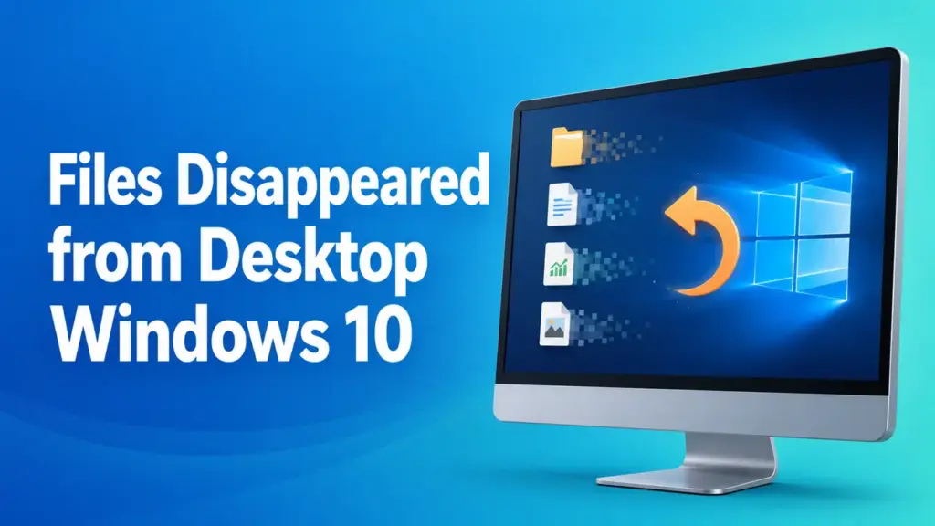 Des fichiers ont disparu du bureau sous Windows 10