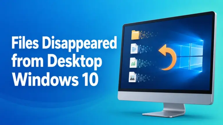 Arquivos desapareceram da área de trabalho do Windows 10