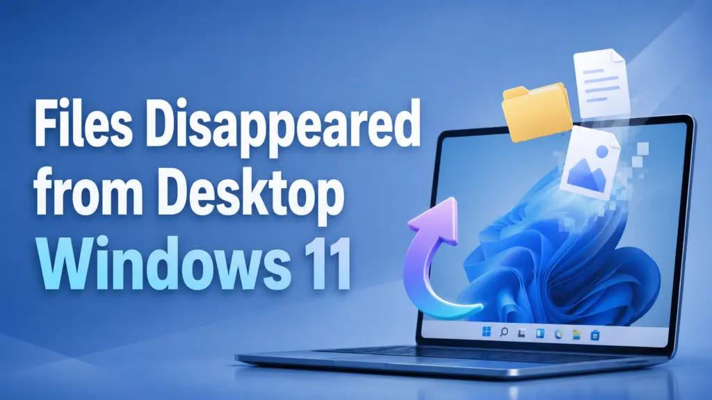 Des fichiers ont disparu du bureau sous Windows 11
