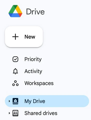 Check My Drive to find disappeared files on Google Drive