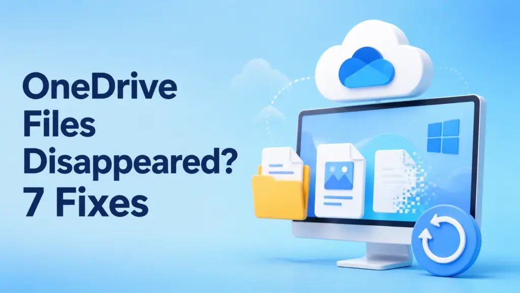 Les fichiers OneDrive ont disparu du bureau