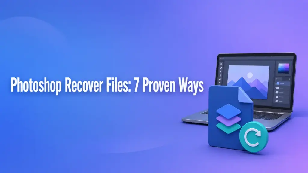 Learn how to recover Photoshop files after a crash