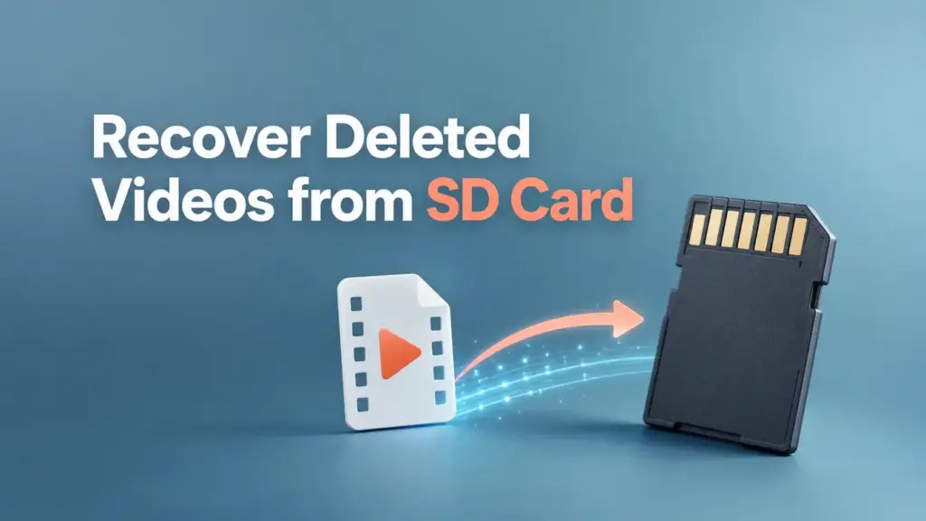 Recover deleted videos from SD card storage