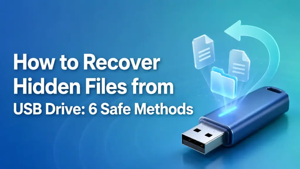 Recover Hidden Files from USB Drive: 6 Safe Methods