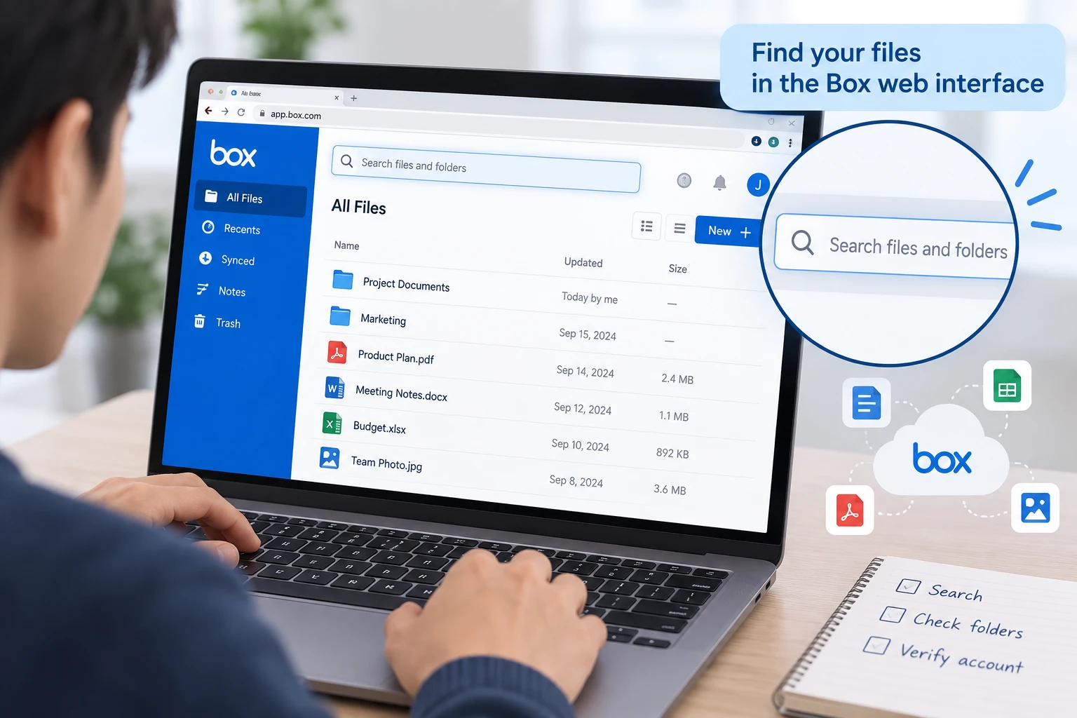 Check disappeared files on Box Drive