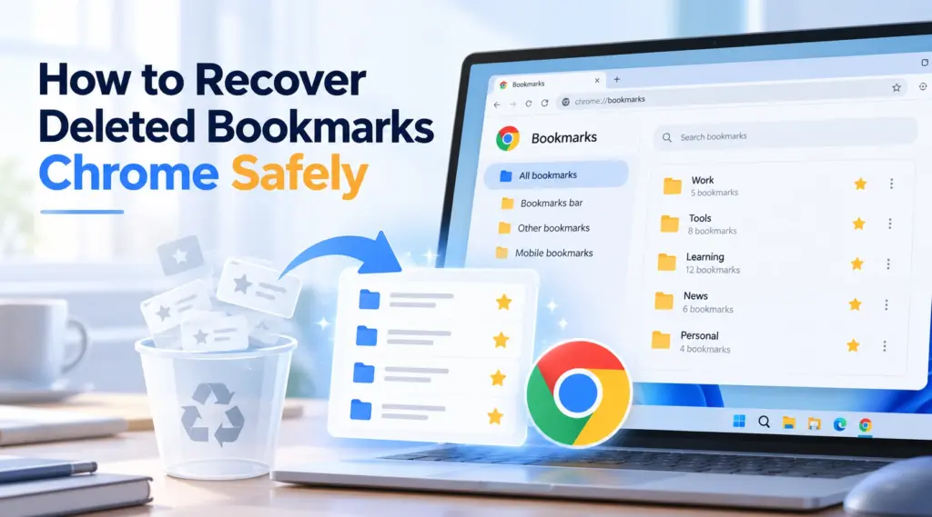 How to Recover Deleted Bookmarks Chrome Safely