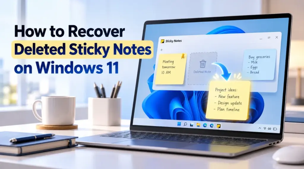 How to Recover Deleted Sticky Notes on Windows 11