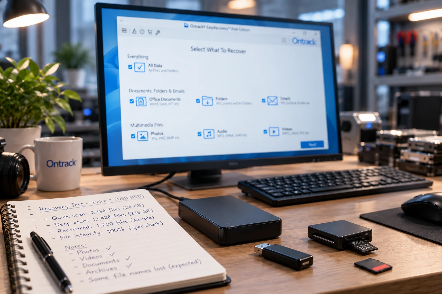 Ontrack-EasyRecovery-review-test-setup