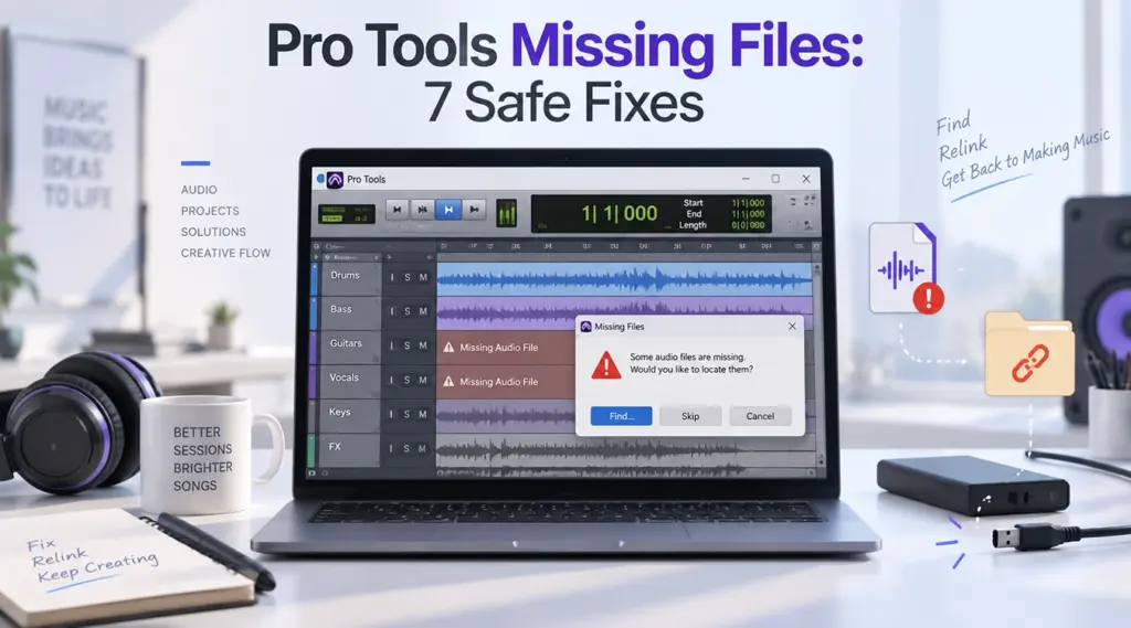 7 soluciones seguras para los archivos que faltan en Pro Tools