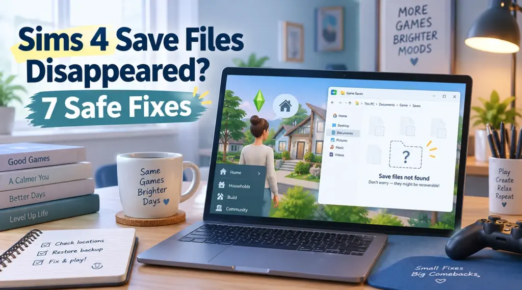 Los archivos guardados de Los Sims 4 han desaparecido: 7 soluciones seguras