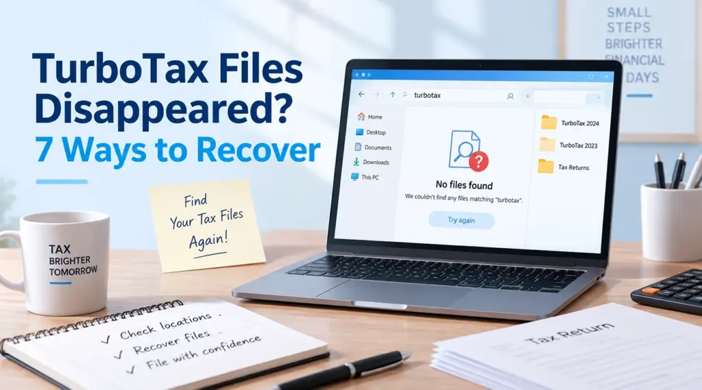 Los archivos de TurboTax han desaparecido: 7 formas de recuperarlos