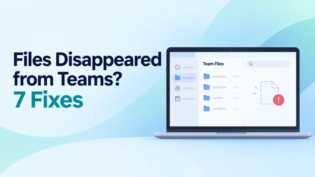Cómo solucionar la desaparición de archivos en Teams
