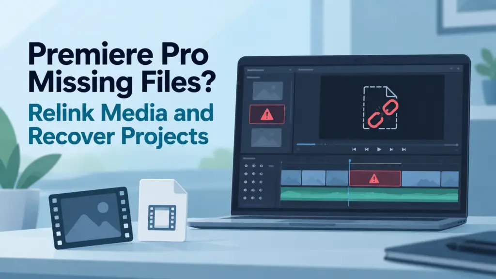 Es posible que Premiere Pro simplemente haya perdido la ruta de acceso a los archivos multimedia que aún existen.
