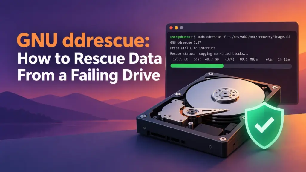 GNU ddrescue How to Rescue Data From a Failing Drive