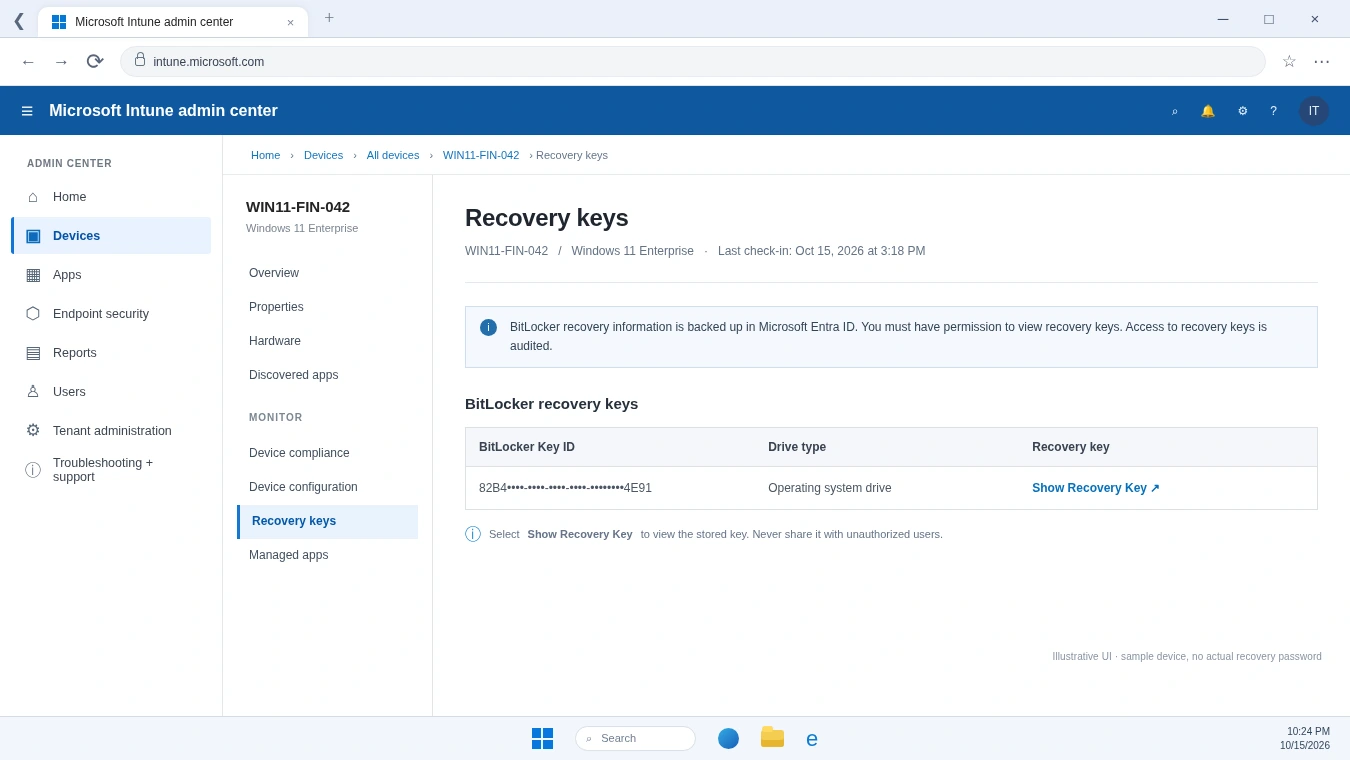 Intune-BitLocker-recovery-key-location-in-Microsoft-Intune-admin-center