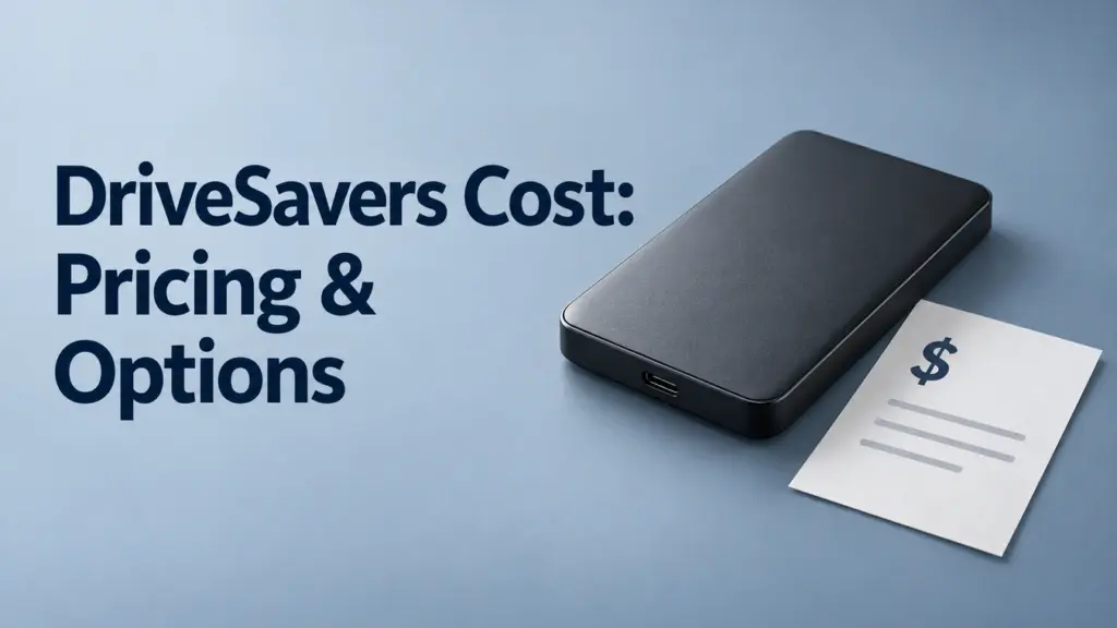 O custo do serviço da DriveSavers requer um orçamento personalizado